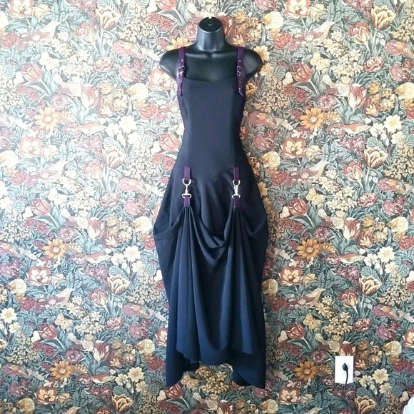 Lip Service Dresses & Skirts - Lip  Service vintage bondage gown black and purple